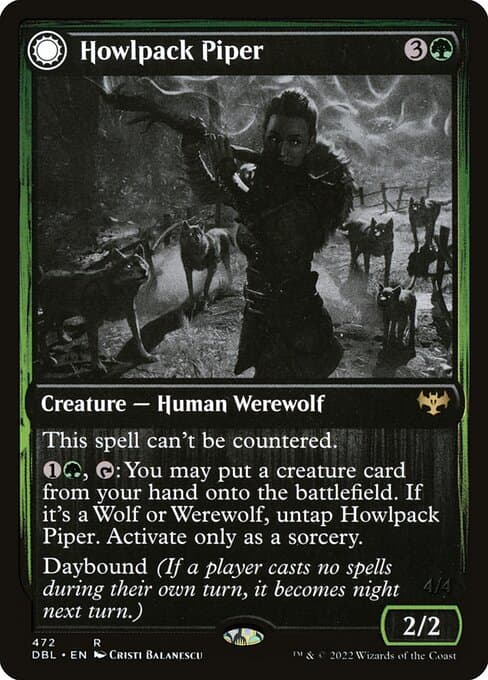 Howlpack Piper // Wildsong Howler from Innistrad: Double Feature (Rare)