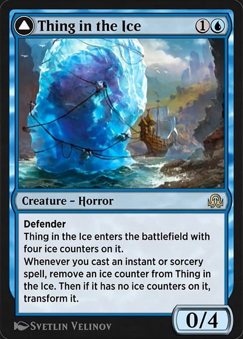 Thing in the Ice // Awoken Horror from Shadows over Innistrad Remastered (Rare)