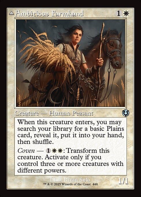 Ambitious Farmhand // Seasoned Cathar from Innistrad Remastered (Uncommon)