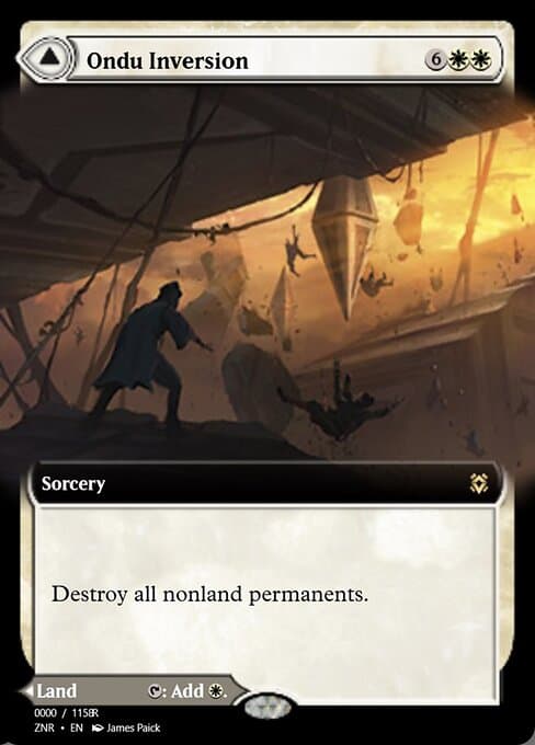 Ondu Inversion // Ondu Skyruins from Magic Online Promos (Rare)