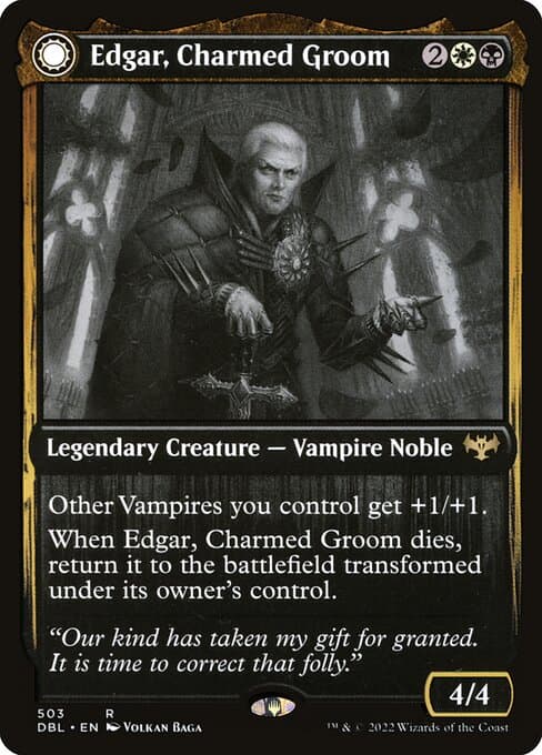 Edgar, Charmed Groom // Edgar Markov's Coffin from Innistrad: Double Feature (Rare)