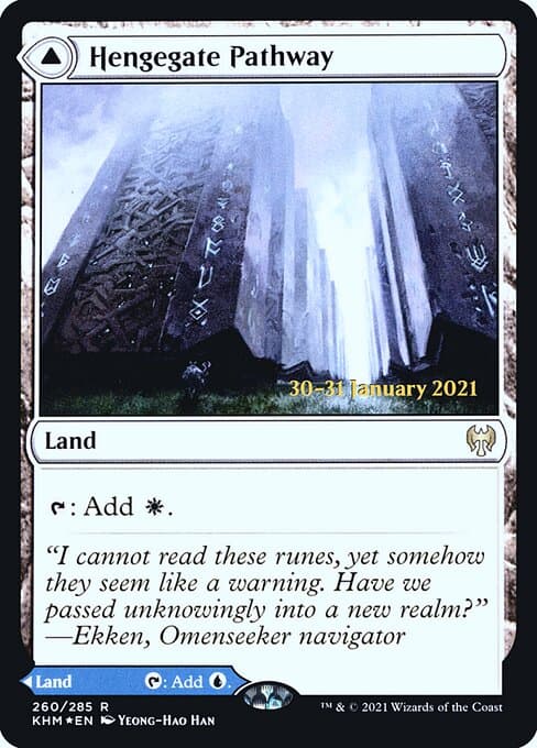 Hengegate Pathway // Mistgate Pathway from Kaldheim Promos (Rare)