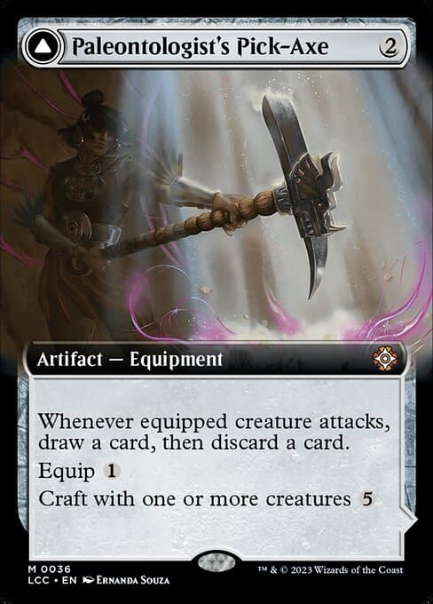 Paleontologist's Pick-Axe // Dinosaur Headdress from The Lost Caverns of Ixalan Commander (Mythic)