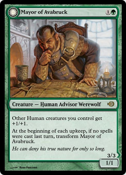 Mayor of Avabruck // Howlpack Alpha from Magic Online Promos (Rare)