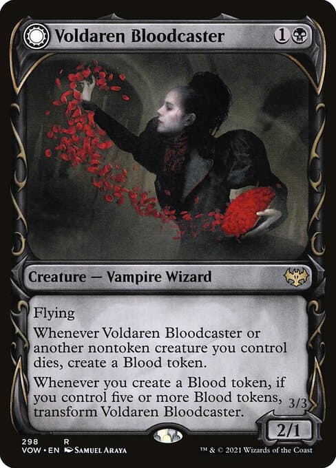 Voldaren Bloodcaster // Bloodbat Summoner from Innistrad: Crimson Vow (Rare)