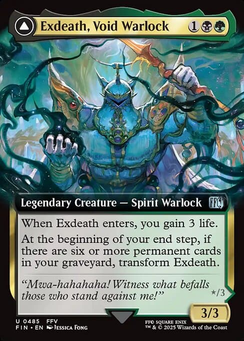 Exdeath, Void Warlock // Neo Exdeath, Dimension's End from Final Fantasy (Uncommon)