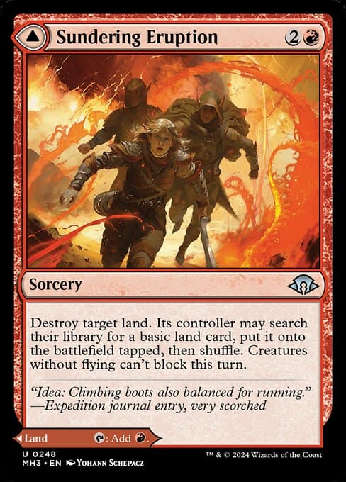 Sundering Eruption // Volcanic Fissure (Uncommon)