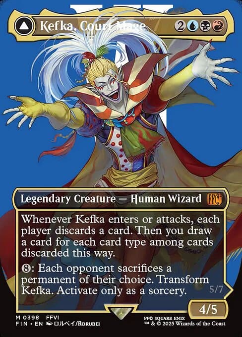 Kefka, Court Mage // Kefka, Ruler of Ruin from Final Fantasy (Mythic)