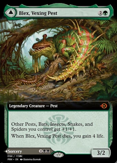 Blex, Vexing Pest // Search for Blex from Magic Online Promos (Mythic)