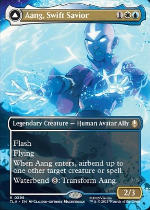 Aang, Swift Savior // Aang and La, Ocean's Fury from Avatar: The Last Airbender (Rare)