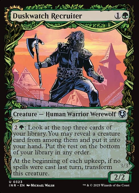 Duskwatch Recruiter // Krallenhorde Howler from Innistrad Remastered (Uncommon)