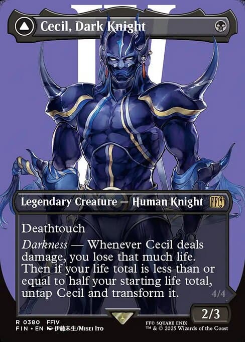 Cecil, Dark Knight // Cecil, Redeemed Paladin from Final Fantasy (Rare)