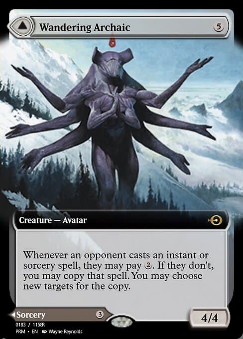 Wandering Archaic // Explore the Vastlands from Magic Online Promos (Rare)