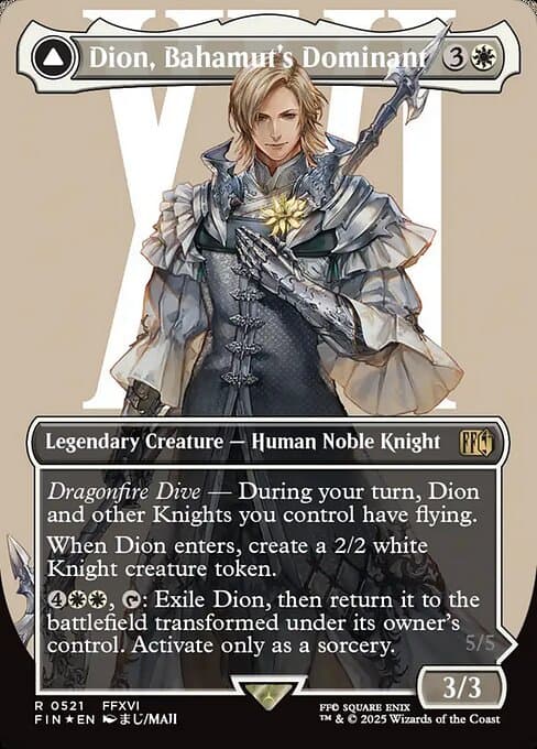 Dion, Bahamut's Dominant // Bahamut, Warden of Light from Final Fantasy (Rare)