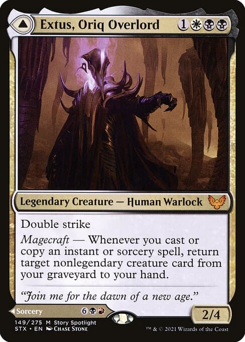 Extus, Oriq Overlord // Awaken the Blood Avatar (Mythic)