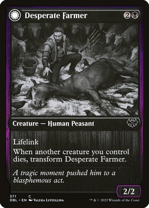 Desperate Farmer // Depraved Harvester from Innistrad: Double Feature (Common)
