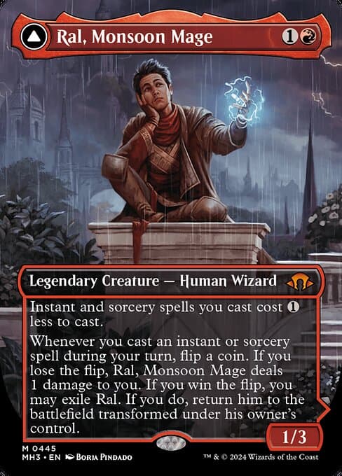 Ral, Monsoon Mage // Ral, Leyline Prodigy from Modern Horizons 3 (Mythic)