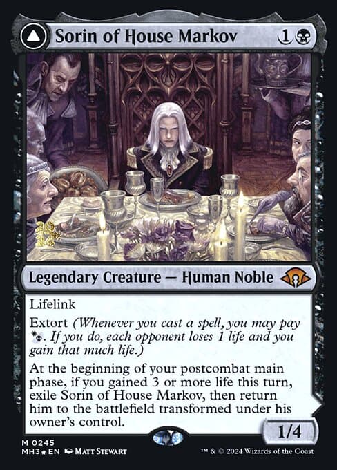 Sorin of House Markov // Sorin, Ravenous Neonate (Mythic)