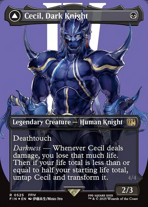 Cecil, Dark Knight // Cecil, Redeemed Paladin from Final Fantasy (Rare)