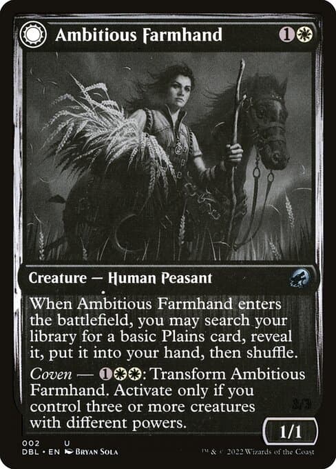 Ambitious Farmhand // Seasoned Cathar from Innistrad: Double Feature (Uncommon)