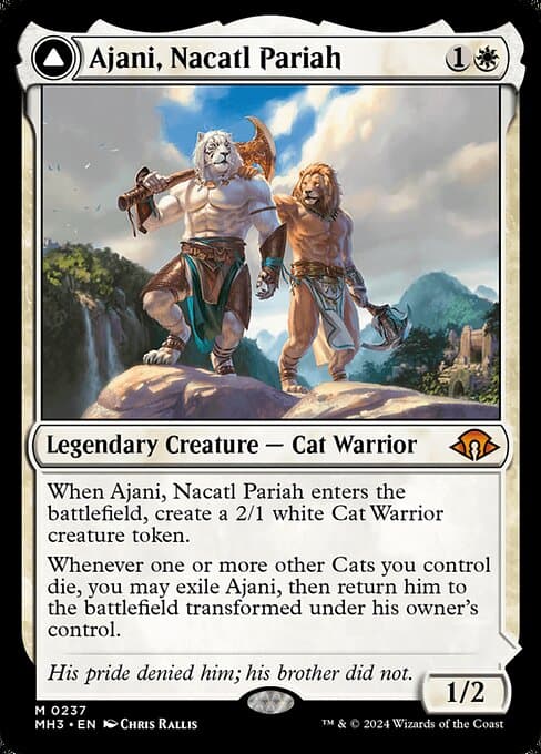 Ajani, Nacatl Pariah // Ajani, Nacatl Avenger from Modern Horizons 3 (Mythic)