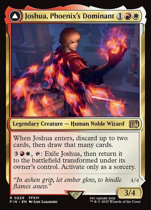 Joshua, Phoenix's Dominant // Phoenix, Warden of Fire (Rare)