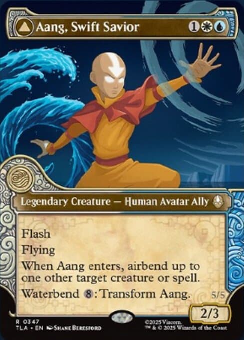 Aang, Swift Savior // Aang and La, Ocean's Fury from Avatar: The Last Airbender (Rare)