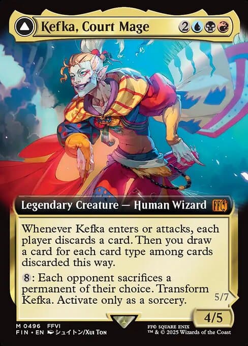 Kefka, Court Mage // Kefka, Ruler of Ruin from Final Fantasy (Mythic)