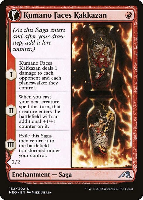 Kumano Faces Kakkazan // Etching of Kumano (Uncommon)