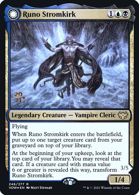 Runo Stromkirk // Krothuss, Lord of the Deep from Innistrad: Crimson Vow Promos (Rare)