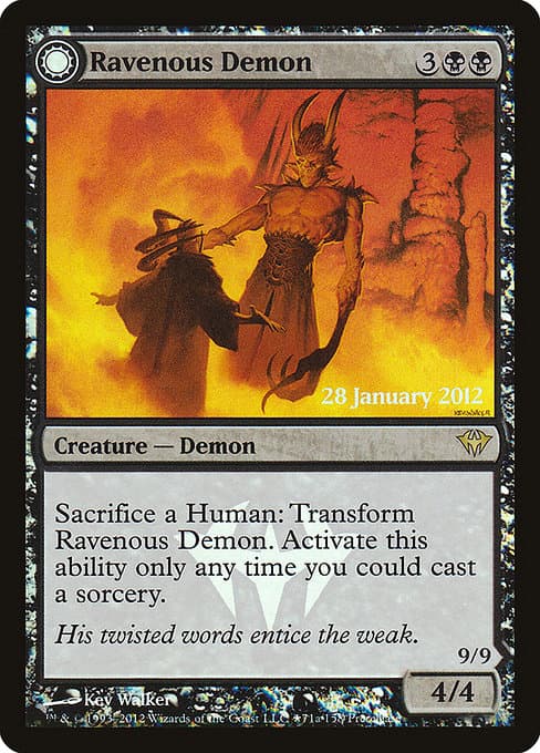 Ravenous Demon // Archdemon of Greed (Rare)