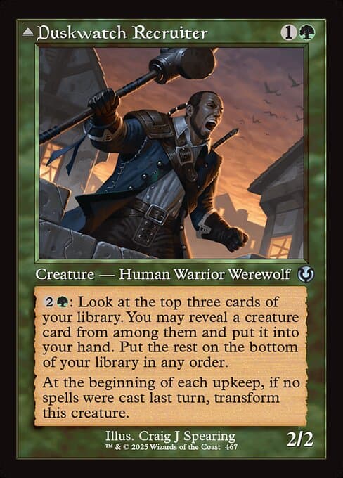Duskwatch Recruiter // Krallenhorde Howler from Innistrad Remastered (Uncommon)
