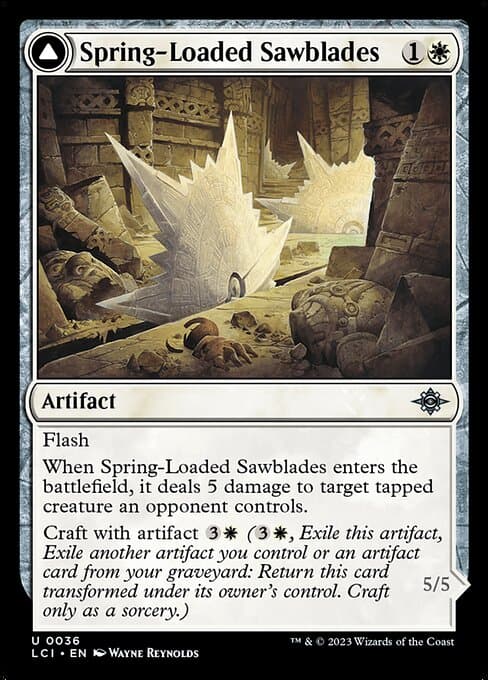 Spring-Loaded Sawblades // Bladewheel Chariot from The Lost Caverns of Ixalan (Uncommon)
