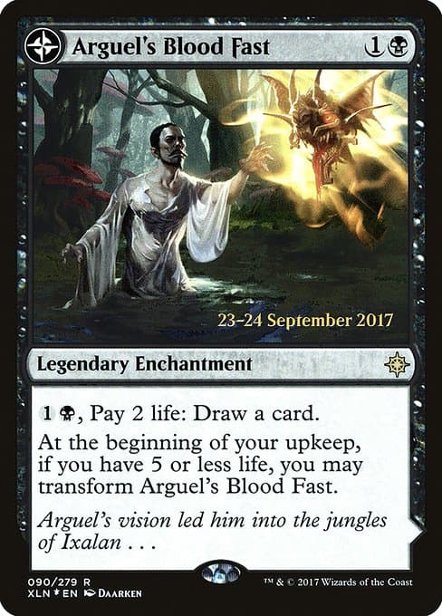Arguel's Blood Fast // Temple of Aclazotz from Ixalan Promos (Rare)