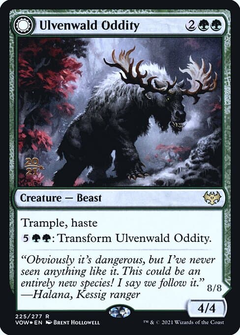 Ulvenwald Oddity // Ulvenwald Behemoth from Innistrad: Crimson Vow Promos (Rare)