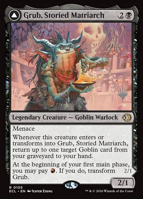 Grub, Storied Matriarch // Grub, Notorious Auntie (Rare)