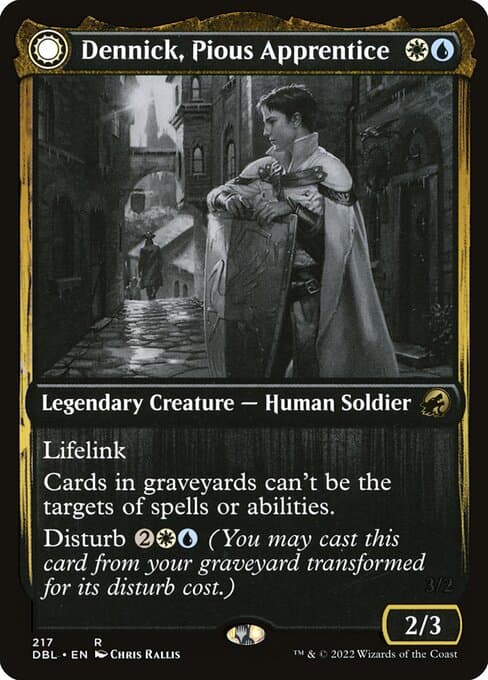 Dennick, Pious Apprentice // Dennick, Pious Apparition from Innistrad: Double Feature (Rare)