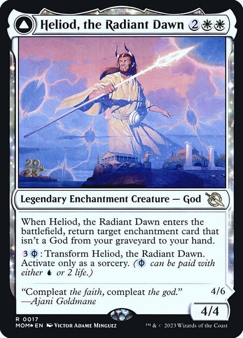 Heliod, the Radiant Dawn // Heliod, the Warped Eclipse from March of the Machine Promos (Rare)