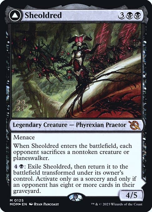 Sheoldred // The True Scriptures from March of the Machine Promos (Mythic)