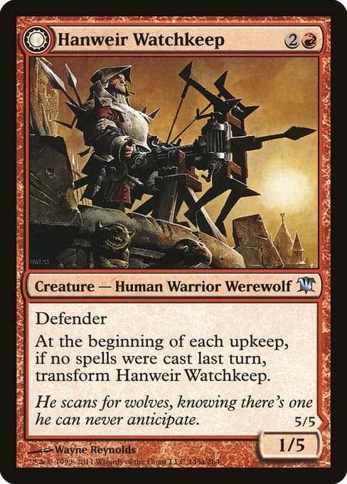 Hanweir Watchkeep // Bane of Hanweir from Innistrad (Uncommon)
