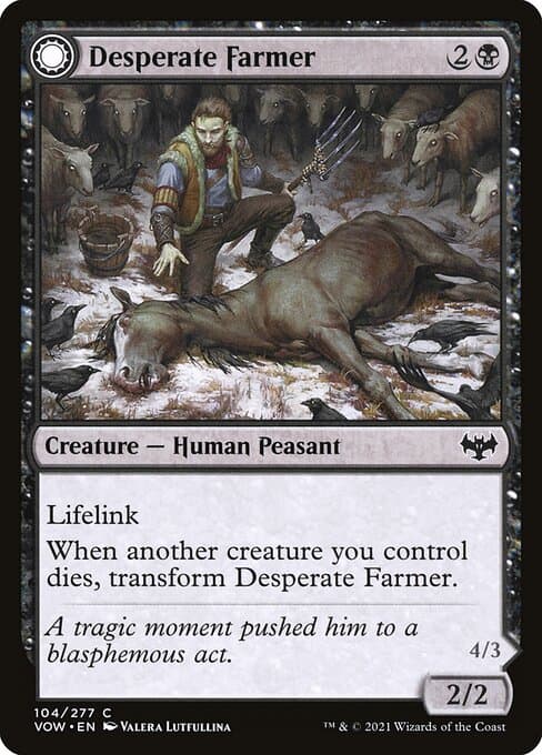 Desperate Farmer // Depraved Harvester from Innistrad: Crimson Vow (Common)