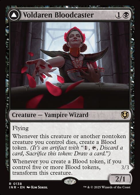 Voldaren Bloodcaster // Bloodbat Summoner (Rare)