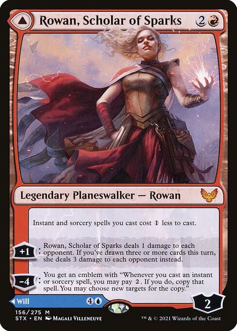 Rowan, Scholar of Sparks // Will, Scholar of Frost (Mythic)