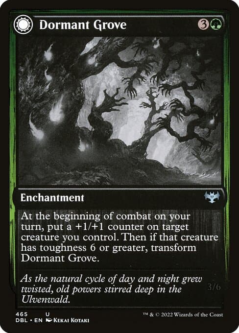 Dormant Grove // Gnarled Grovestrider from Innistrad: Double Feature (Uncommon)