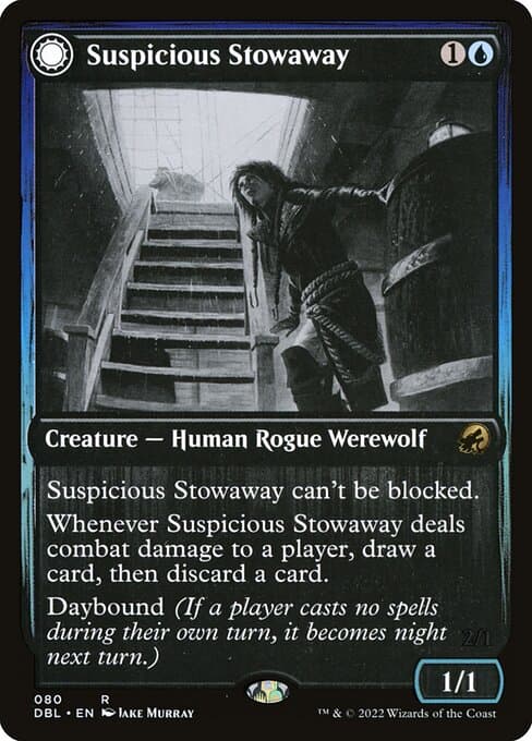 Suspicious Stowaway // Seafaring Werewolf from Innistrad: Double Feature (Rare)