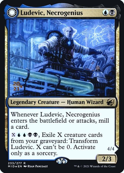Ludevic, Necrogenius // Olag, Ludevic's Hubris from Innistrad: Midnight Hunt Promos (Rare)