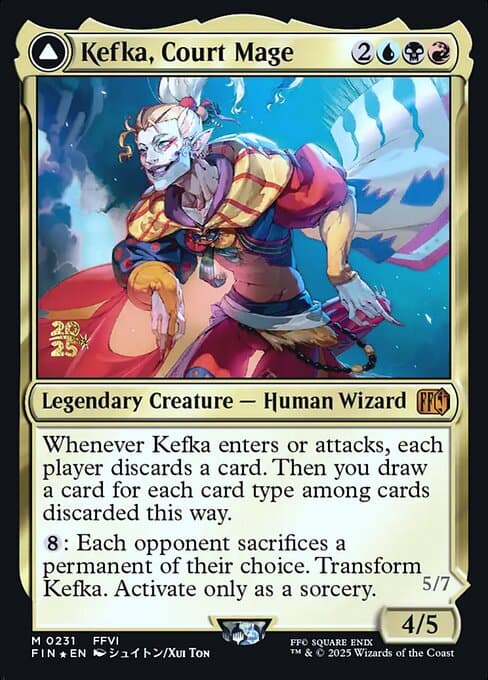 Kefka, Court Mage // Kefka, Ruler of Ruin (Mythic)