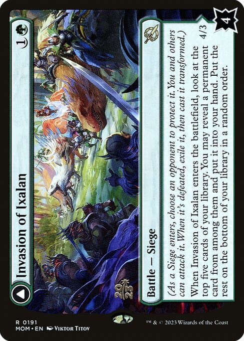 Invasion of Ixalan // Belligerent Regisaur from March of the Machine Promos (Rare)