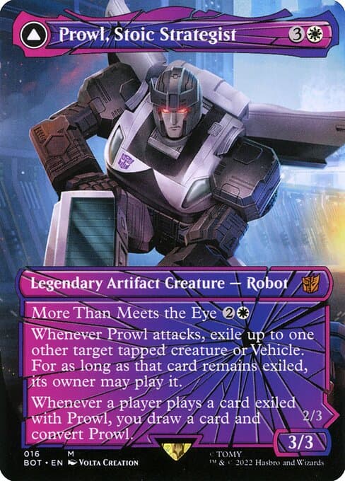 Prowl, Stoic Strategist // Prowl, Pursuit Vehicle (Mythic)