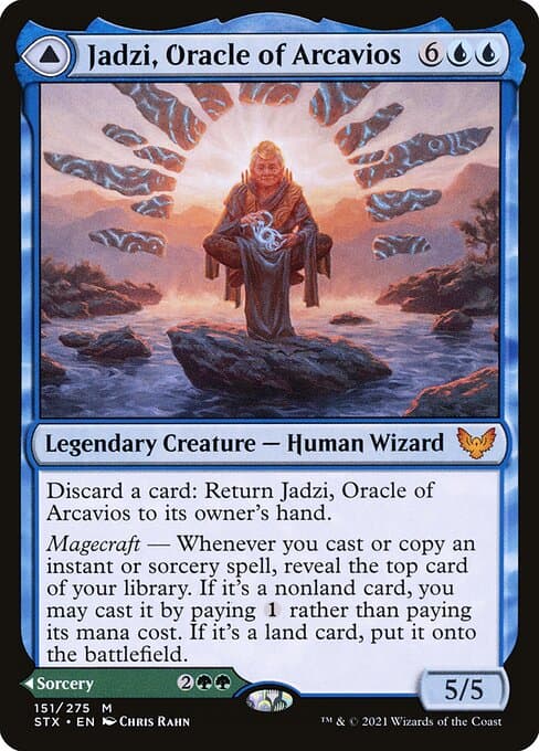 Jadzi, Oracle of Arcavios // Journey to the Oracle from Strixhaven: School of Mages (Mythic)